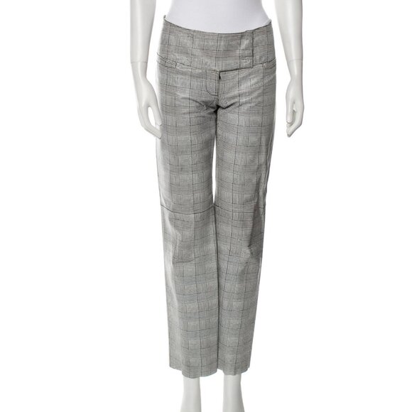 Dolce & Gabbana Houndstooth Prince of Wales Check Leather Suit Blazer & Pants - Picture 6 of 13